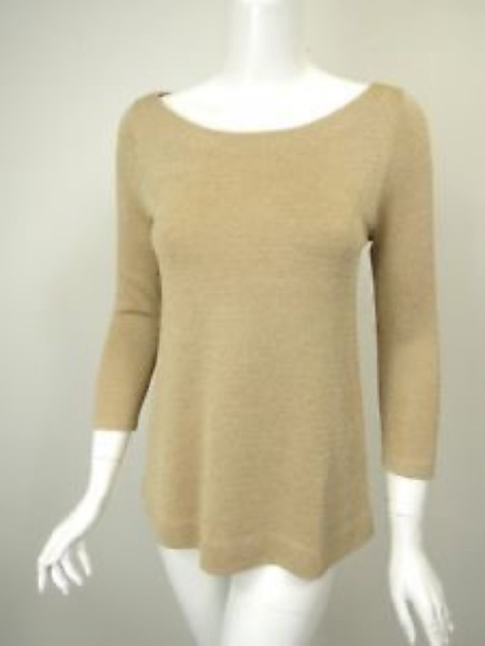 J.Crew Bateau Neck Gold Knit Sweater